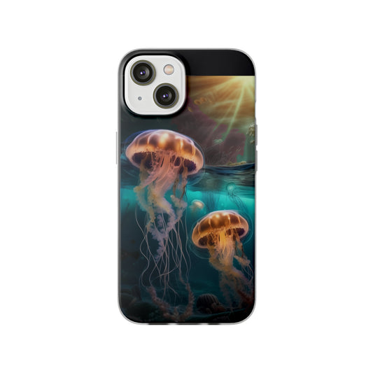 Flexi Cases Under the sea Jelly Fish ocean theme Iphone