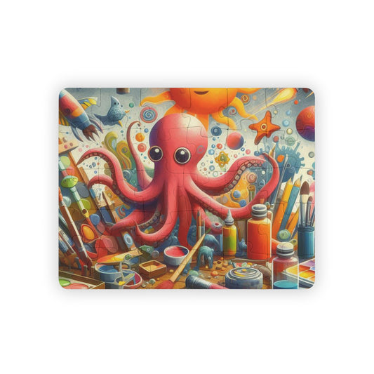 Artistic Fun Education octopus paint rocket Kids' Puzzle, 30-Piece